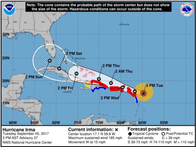 Schools to Close Thursday, Sept. 7 and Friday, Sept. 8 in Advance of Hurricane Irma