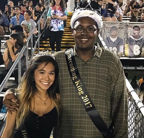 2017 Homecoming Queen Amy Nguyen and King Phillip Jacobs