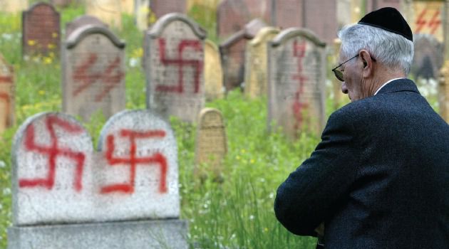 Just one example of the rise in global anti-Semitism can be seen in the recent desecration of tombstones in a Jewish cemetery in France.