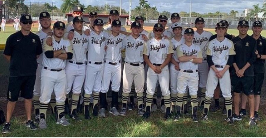 The Olympic Heights 2019 Varsity Baseball Team.