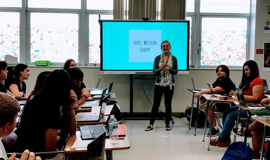 AP World History teacher Ms. Chelsea Baer saw a 16 percent improvement in her test scores from 2018 to 2019.