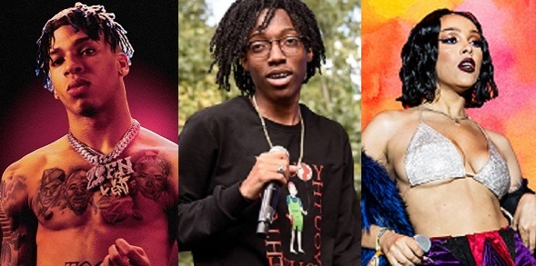 NLE Choppa (left), Lil Tecca (center) and Doja Cat (right) have earned the right to claim XXL Magazines Freshmen Class status.