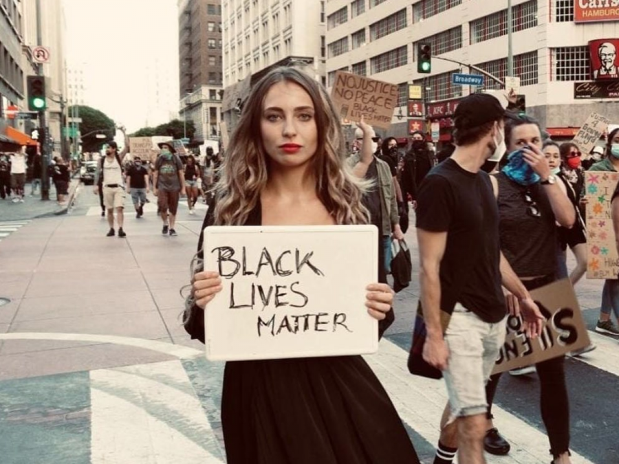 Social media influencer Kris Schatzel has come under criticism for seemingly using the Black Lives Matter movement to further her celebrity.