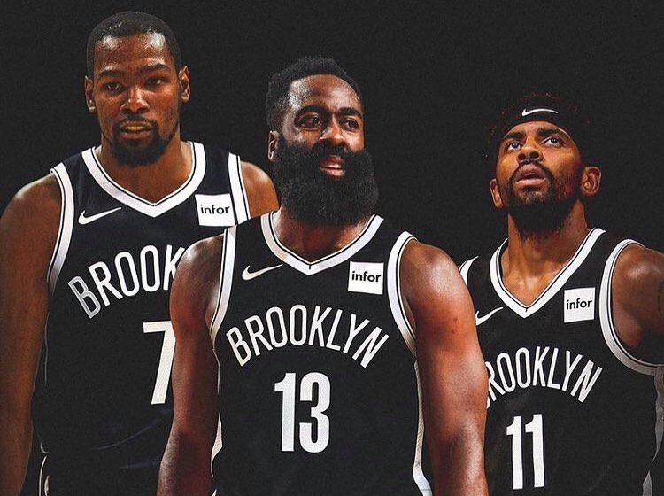 The latest Big 3: the Brooklyn Nets (from left) Kevin Durant, James Harden, and Kyrie Irving.