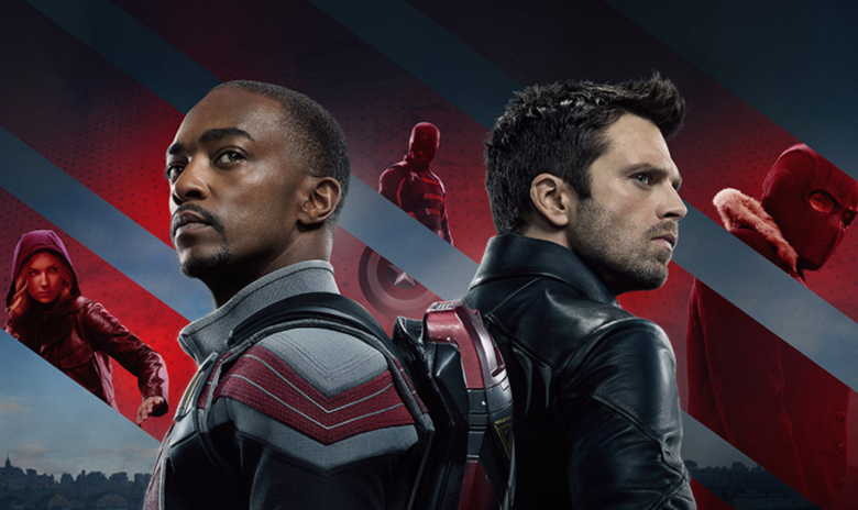 Anthony Mackie (left) and Sebastian Stan are superb in the title roles of The Falcon and the Winter Soldier.