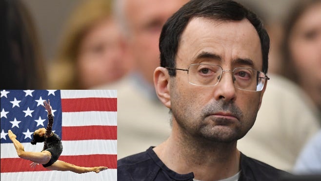 U.S.+Gymnastics+doctor+Larry+Nassar+has+been+sentenced+to+300+years+in+prison+for+years+of+sexual+abuse+of+U.S.+Gymnastics+athletes.