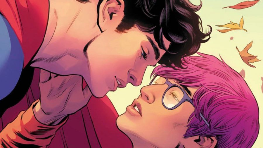 In the November 2021 issue, the latest Superman, Jon Kent, is pictured in a same-sex relationship with his friend Jay Nakamura.