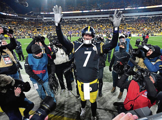 Pittsburgh+Steelers+quarterback+Ben+Roethlisberger+will+most+likely+be+waving+bye-bye+to+his+career+at+the+end+of+the+Steelers+wild+card+playoff+game+vs.+the+Kansas+City+Chiefs+on+Sunday.