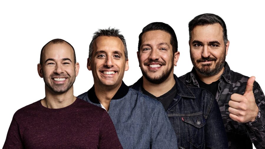 Joe+Gatto+%28second+from+left%29+announced+that+he+is+leaving+the+cast+of+the+hit+television+show+Impractical+Jokers.