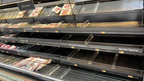 Grocery stores are struggling to keep their shelves stocked as a food shortage resulting from the Russian invasion of Ukraine compounds the shortage caused by the COVID-19 pandemic.