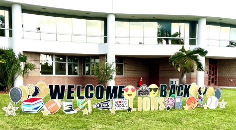 Lions were welcomed to the start of the 2022-23 school year with signage provided by the Olympic Heights PTO.