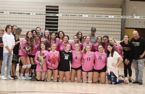 The Olympic Heights Girls Volleyball Team celebrated its Senior Night on Wednesday, Oct. 12. Even though the night ended in a 3-0 loss to Park Vista, the Lady Lions finished the season at 7-7, equaling their best record in recent memory.