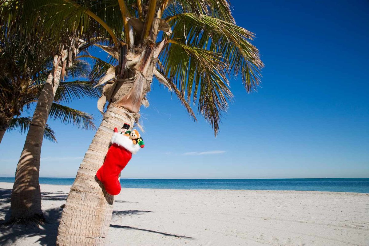 The winter holidays look a little different in South Florida. 

Photo Credit: Travel + Leisure 